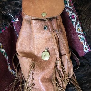 Handmade Bovine Leather Backpack
